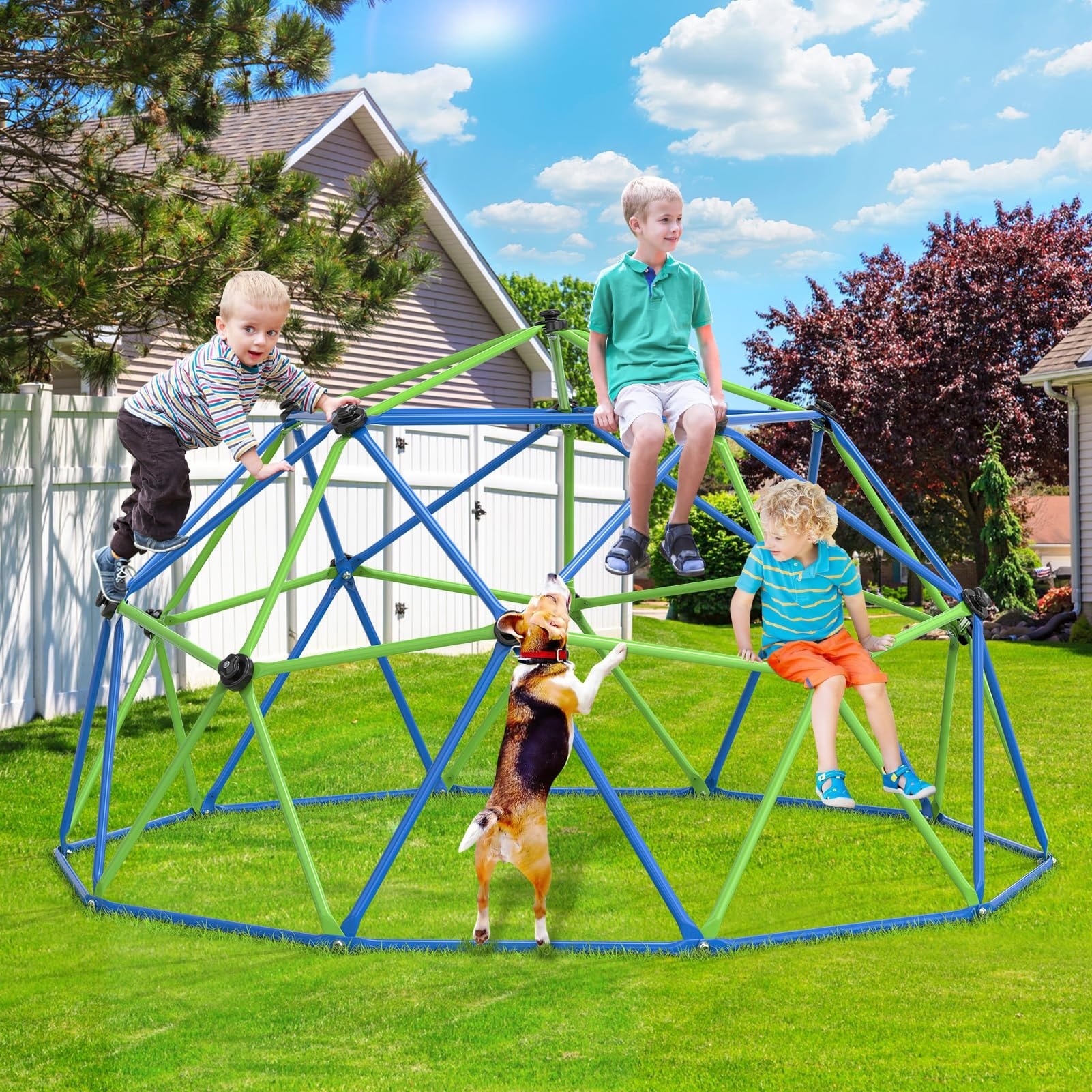 Climbing Dome 10FT Dome Climber Jungle Gym for Kids Indoor Outdoor Play 120 x 120 x 60 in On Sale Bed Bath Beyond 40512492