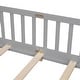 preview thumbnail 92 of 92, Modern Floor Platform Bed with Fence and Door