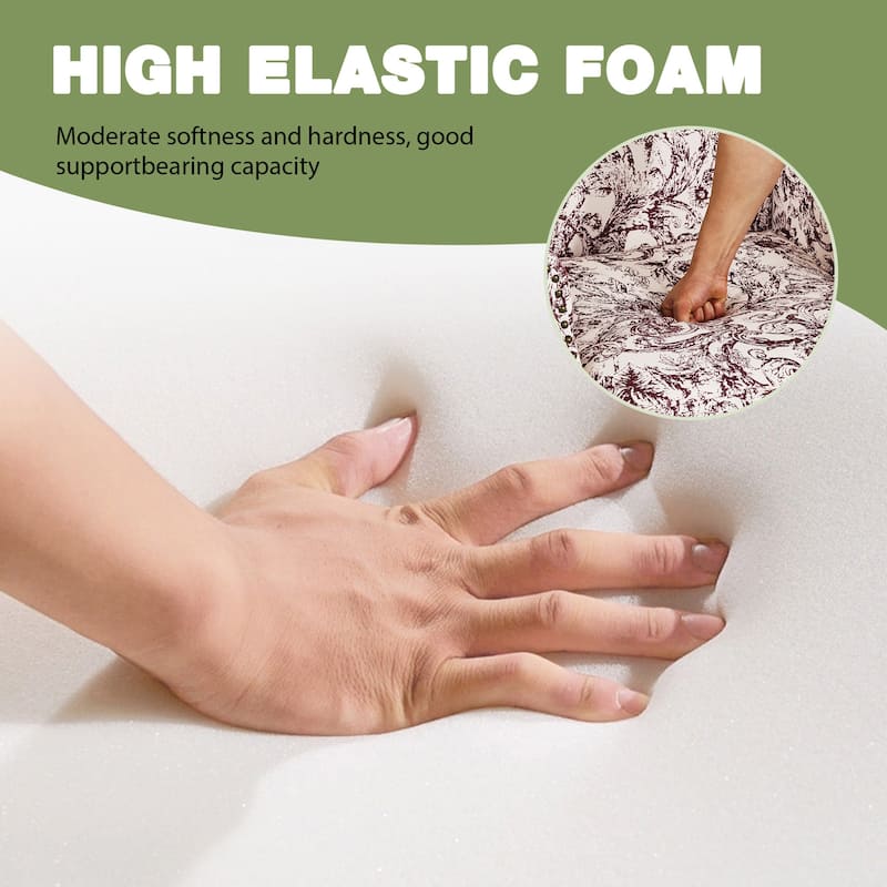 2 Set Traditional Patterned Wingback Accent Chairs with NailHead