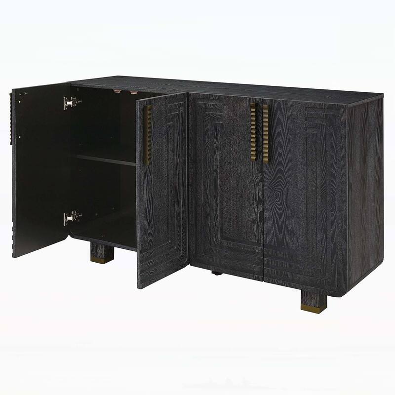 Retro Buffet Cabinet with Adjustable Shelves,for Dining,Kitchen,and Living Room