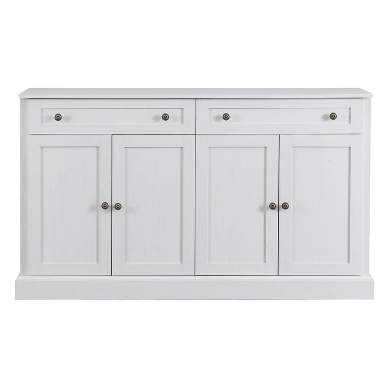 Spacious Buffet Cabinet with 2 Drawers and 4 Doors for Organized Storage