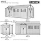 preview thumbnail 11 of 10, Lifetime 17.5 FT x 8 FT Outdoor Storage Shed