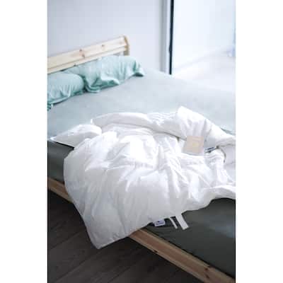 600 Loft Goose Down Lightweight Throw with 500TC Pure Cotton Shell