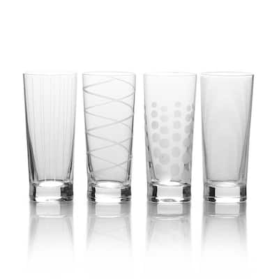 Mikasa Set of 4 Cheers Highball Glasses, 19.75 Oz