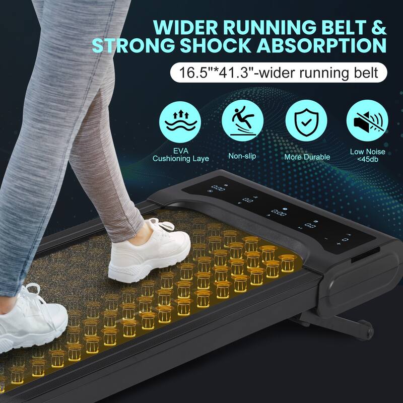 Under Desk Treadmill,Auto Incline Walking Pad,2 in 1 Portable Walking Treadmill with Remote Control,Desk Treadmill