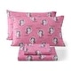 preview thumbnail 56 of 82, HLC.ME Printed Kids Bed Sheets - Patterned Bed Sheet Set - Wrinkle Resistant & Ultra Soft - For Mattresses up to 15 Inches Deep Pink Unicorn - Full