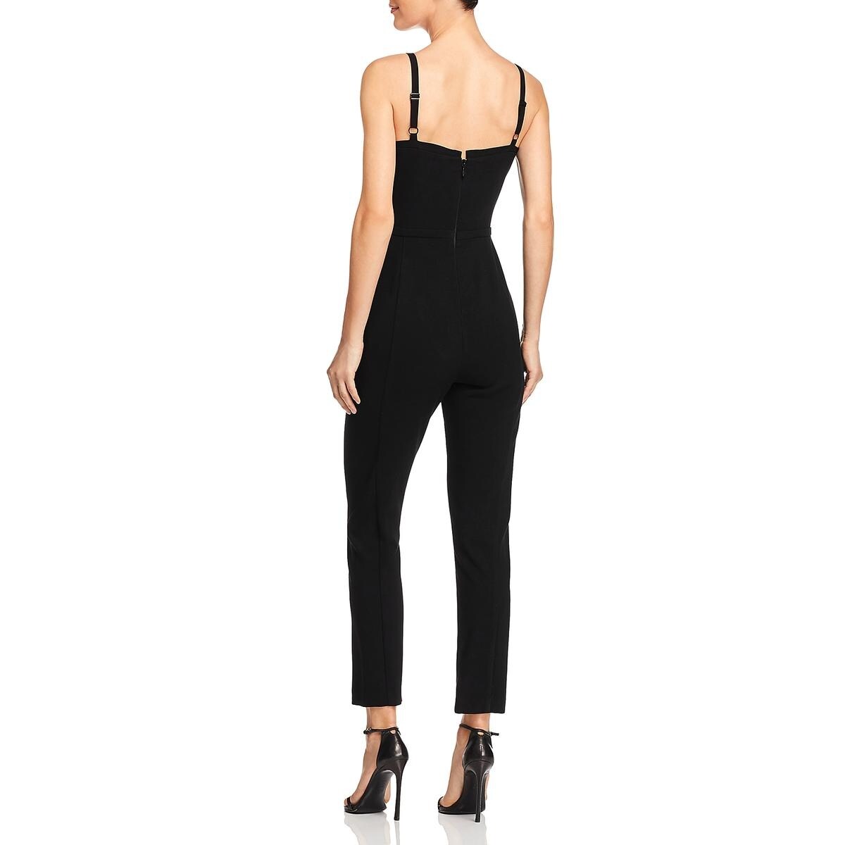 Shop Black Halo Womens Daria Jumpsuit Tapered Sleeveless