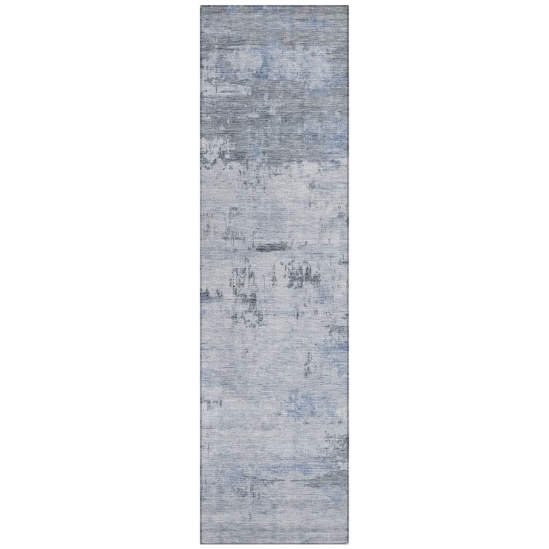 Machine Washable Indoor/Outdoor Abstract Allure Chantille Rug