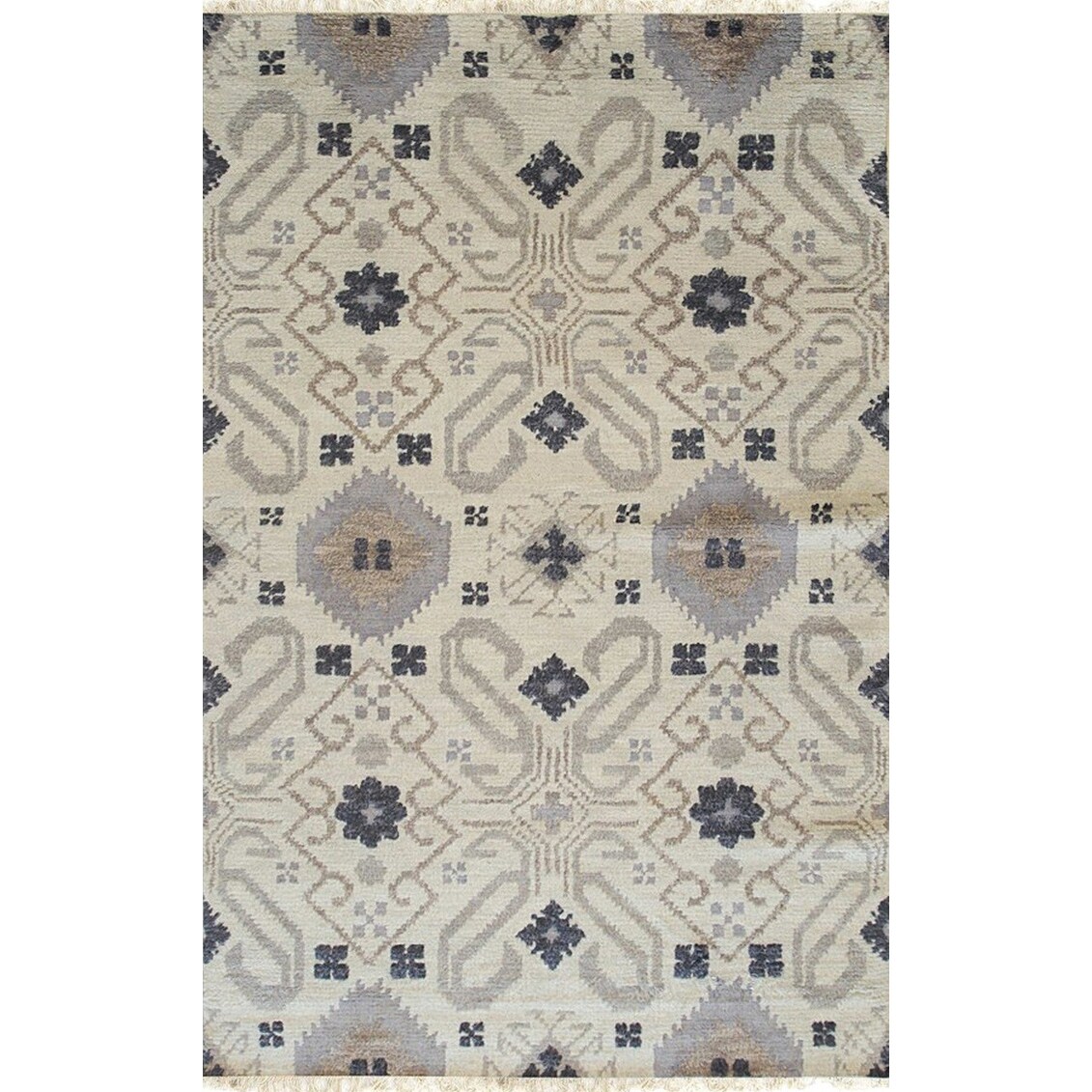 Home Décor Hand-Knotted Wool Oushak Rug, Grey | Luxurious & Timeless Area Rug for Enhancing Your Living Room, Bedroom