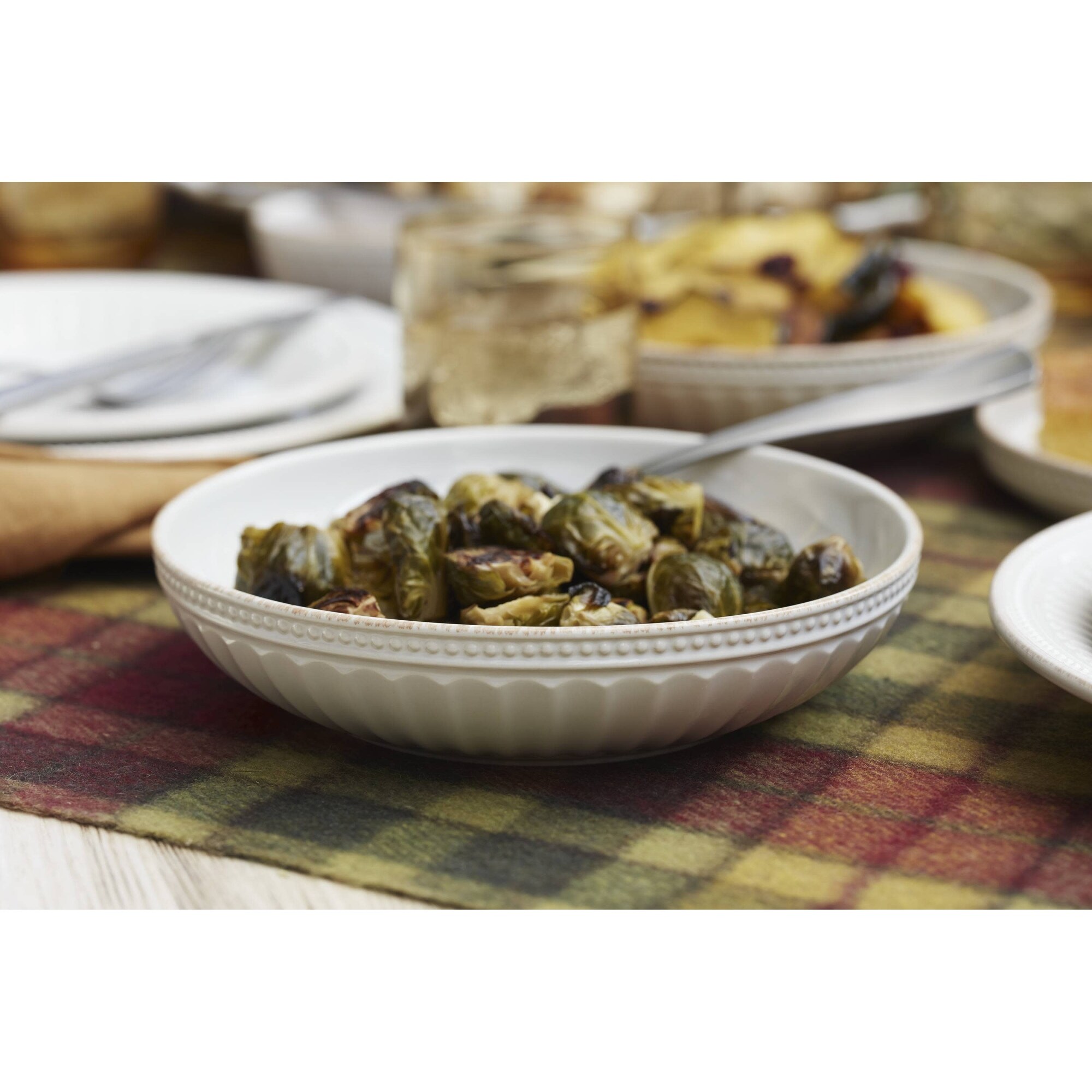 Lenox French Perle Groove 12-Piece Dinnerware Set - On Sale - Bed