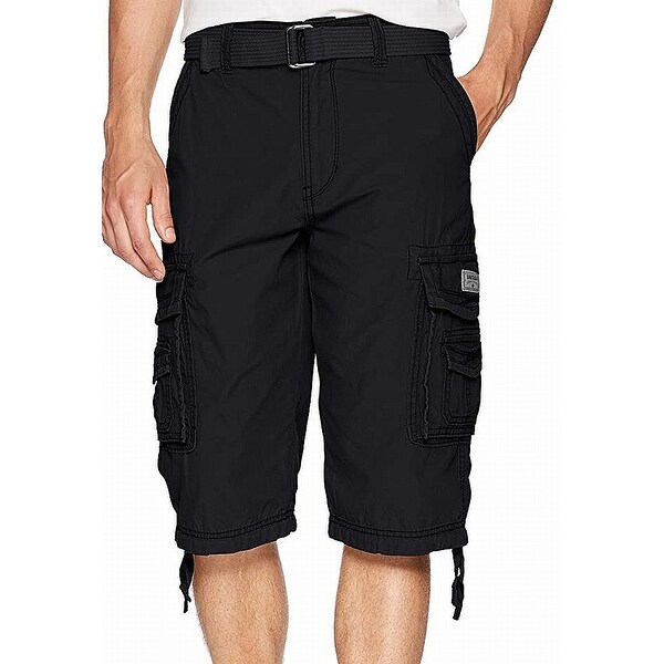 mens black cargo shorts size 44