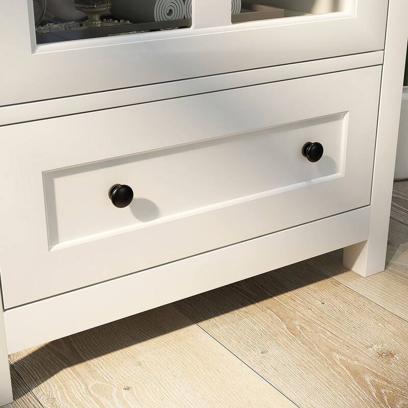 Versatile Storage Cabinet Glass Doors Buffet/Sideboard