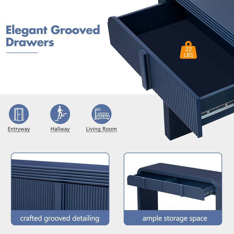 Navy Blue Decorative Table Snack Table Side Table Cocktail Table