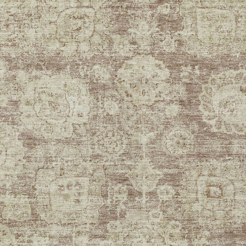 HomeRoots Floral Transitional Rectangle Outdoor Rug