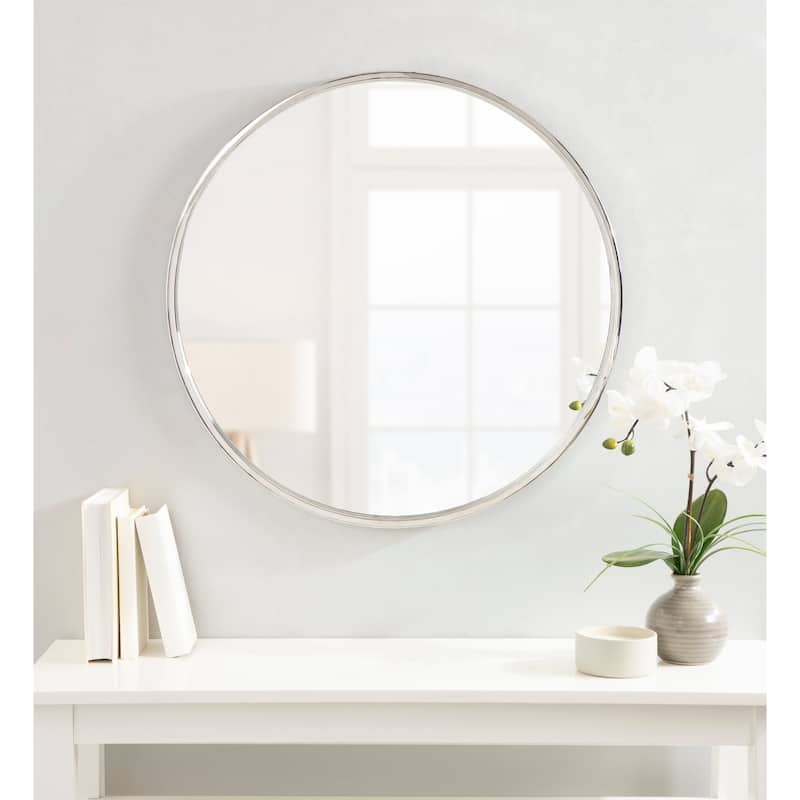 Kate and Laurel Rowla Round Wall Mirror