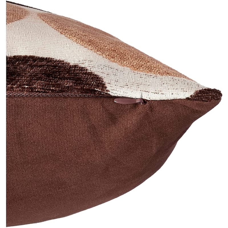 Violet Linen Chenille Candy Circle Spots Pattern Decorative Cushion Cover