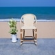 preview thumbnail 6 of 68, SAFAVIEH California Outdoor Bistro 26-inch Counter Stool with Arms - 23" W x 26" D x 43" H