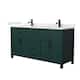 Option Green / Giotto Quartz Top / Matte Black Hardware
