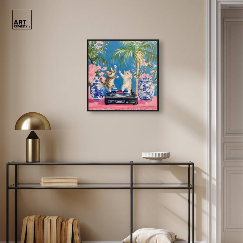 Turntable Twirlers Canvas by Art Remedy