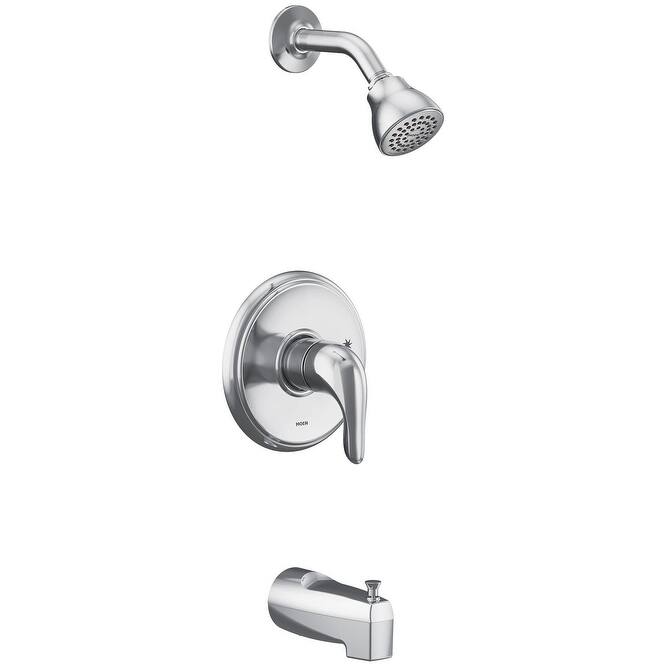 Moen Chateau Tub and Shower Trim Package with 1.75 GPM Single Function - Chrome