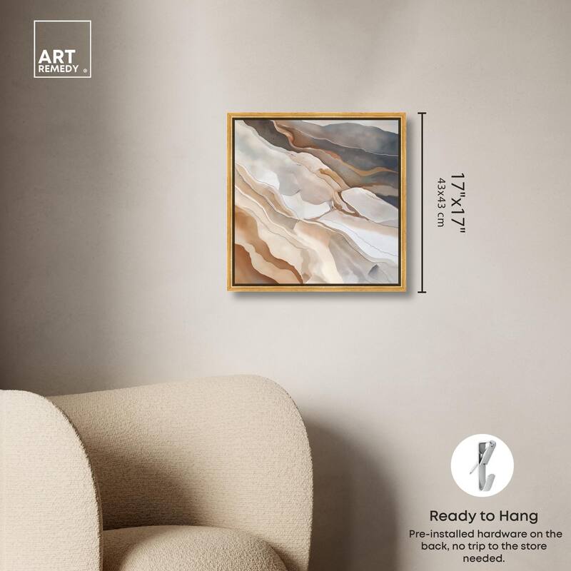 Earthen Flow Canvas by Art Remedy