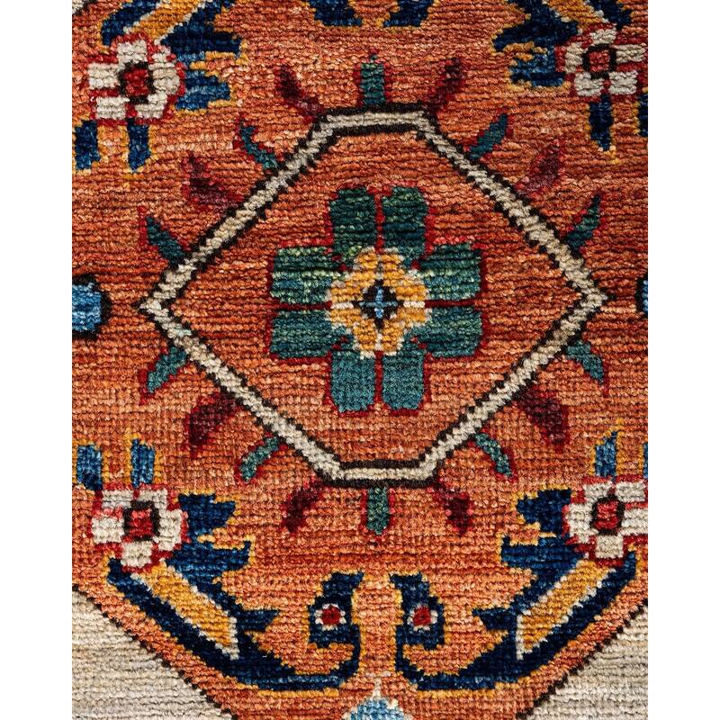 Serapi One-of-a-Kind Hand-Knotted Runner Rug - Light Gray, 2' 9" x 11' 1" - 2' 9" x 11' 1"