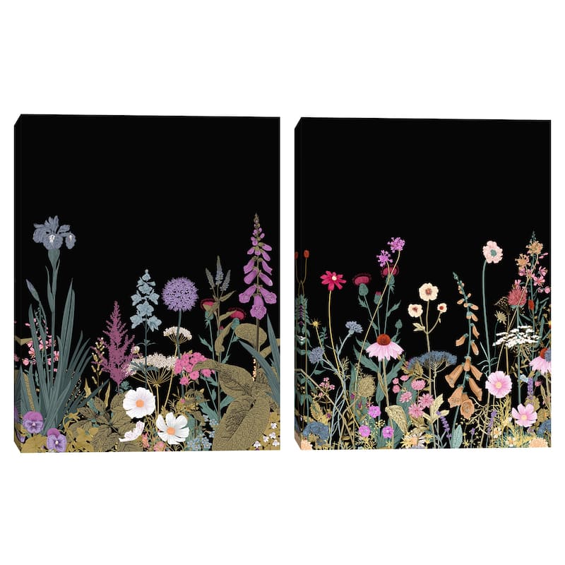 Simple Wildflowers I & II by Belle Maison Canvas Art Prints