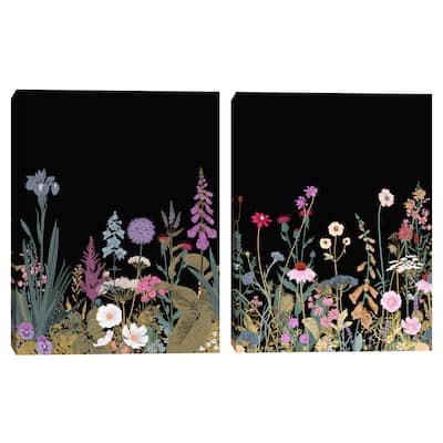 Simple Wildflowers I & II by Belle Maison Canvas Art Prints