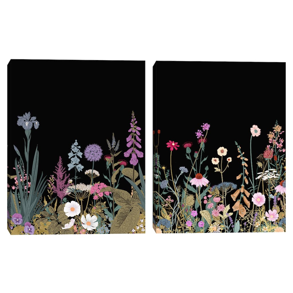 Simple Wildflowers I & II by Belle Maison Canvas Art Prints