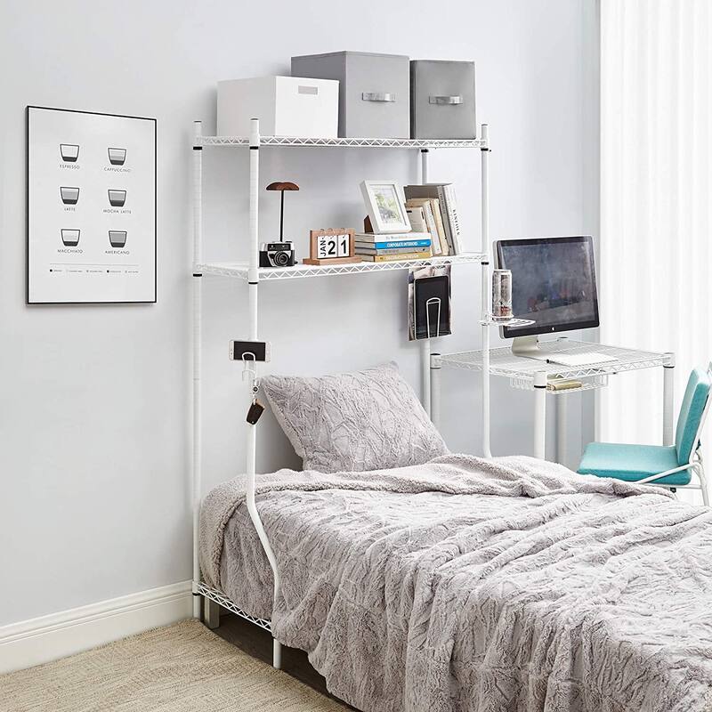 Suprima® Over the Bed Shelf Supreme - Adjustable Shelving by DormCo - White