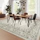 preview thumbnail 3 of 6, Washable Rugs for Living Room Modern Floral Area Rug Indoor Farmhouse Bordered Rug