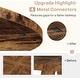 preview thumbnail 8 of 12, 47" Round Dining Table, Wood Top Kitchen Table for Dining/Living Room