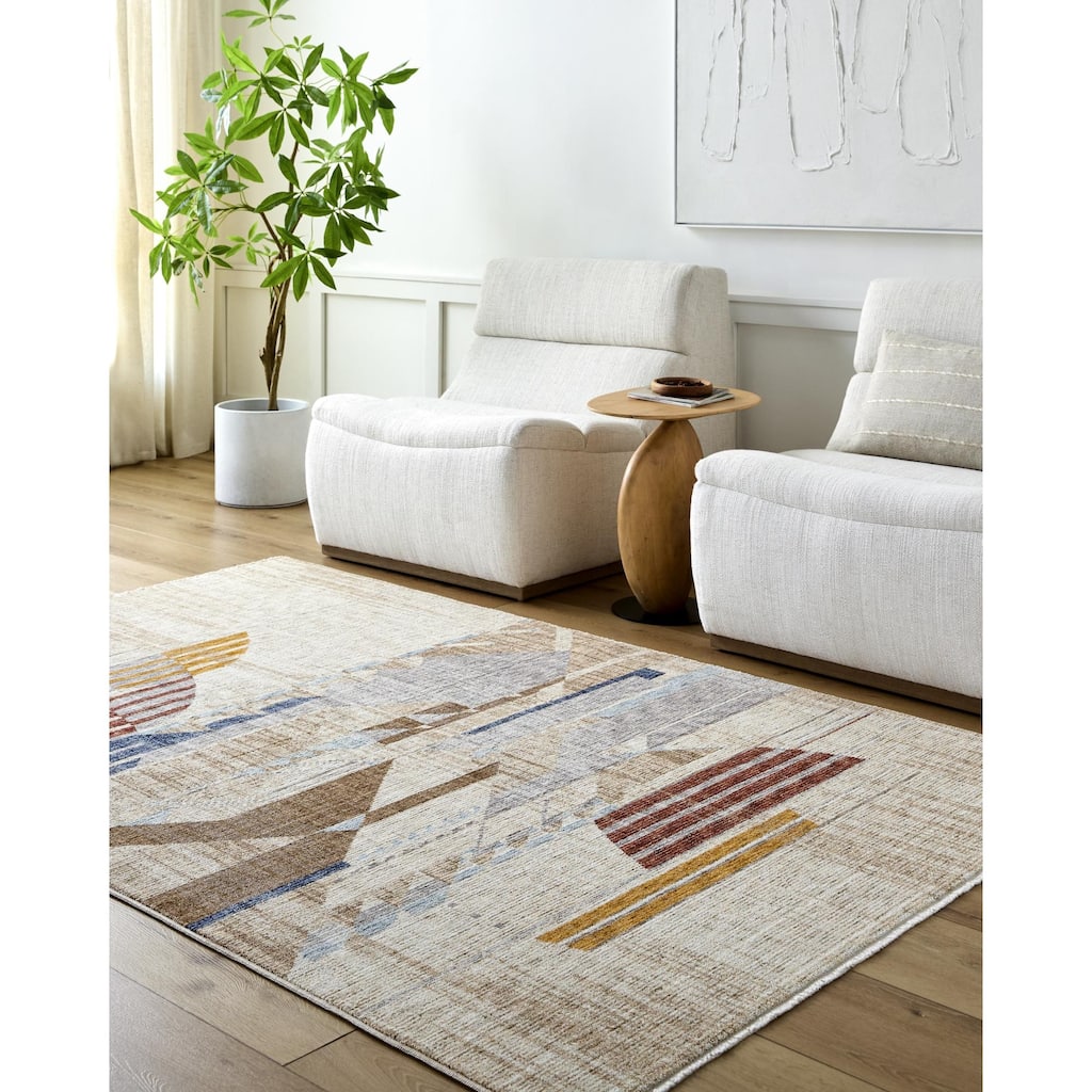 Livabliss Modern & Contemporary Usonia Geometric Area Rug