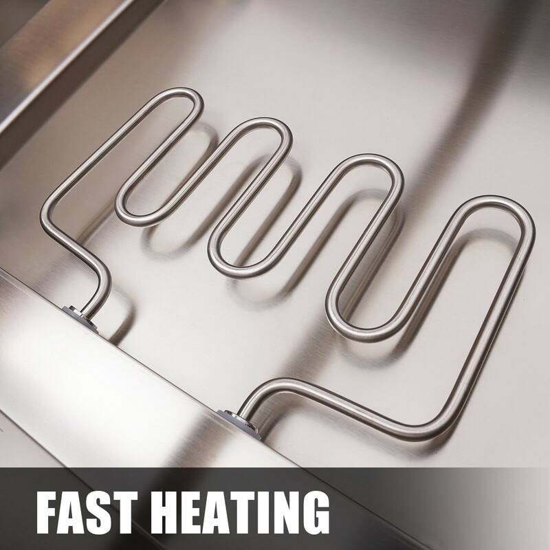 Stainless Steel Buffet Server Food Warmer 110V 850W 6 Pans Bed Bath