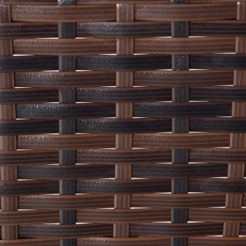 Outsunny Outdoor Wicker Rocking Chair with Wide Seat,Rattan Rocker