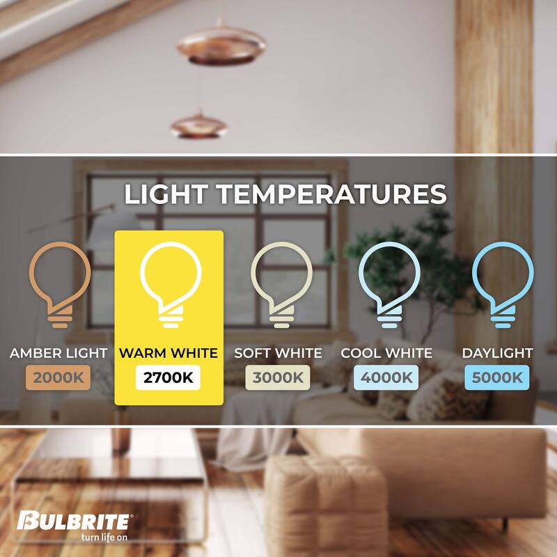Bulbrite Pack of (25) Dimmable Half Chrome G16.5 Candelabra (E12) Incandescent Bulb