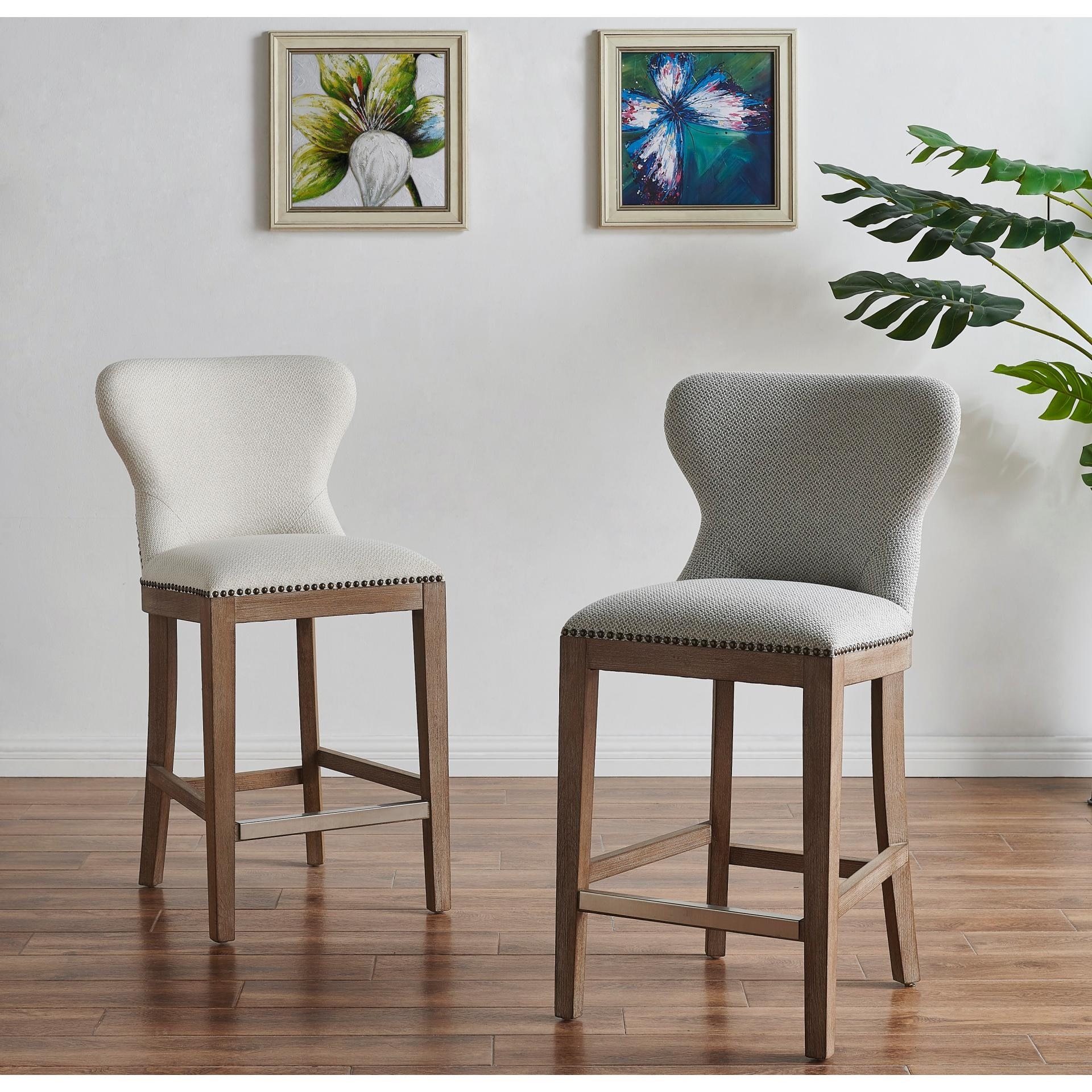NPD Furniture Dorsey Fabric Counter Stool