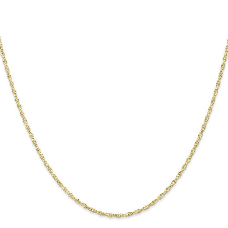 Curata 10k Yellow Gold 1.35mm Carded Cable Rope Chain Necklace (Spring-ring) Options: 16 18 20 24