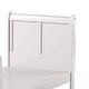preview thumbnail 5 of 4, Sophisticated Contemporary Style Twin Size Sleigh Bed, White