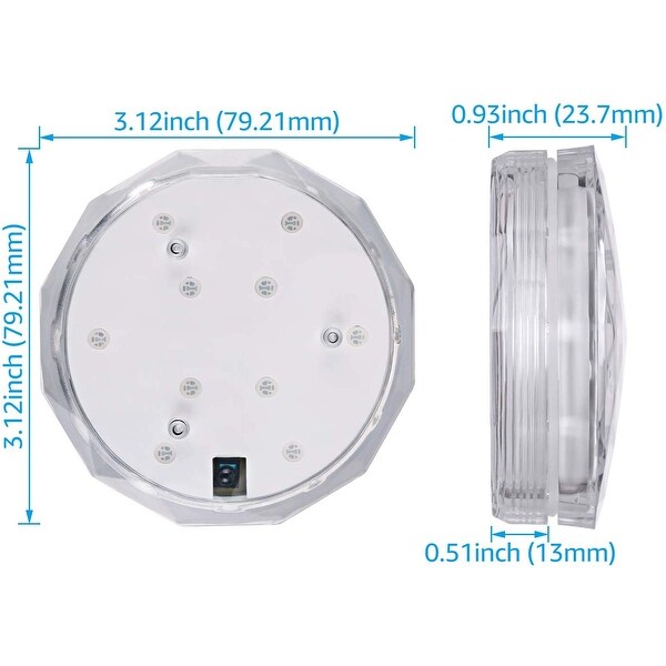 24k-3p Submersible Led Lights,Waterproof Colorful Battery Remote Controlled UNPAD Wireless Underwater Lights for Party,Pond,Pool 24k-3p Submersible Led Lights,Waterproof Colorful Battery Remote Controlled UNPAD Wireless Underwater Lights for Party,Pond,Pool