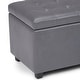 preview thumbnail 53 of 128, WYNDENHALL Essex 34-in. Wide Rectangular Storage Ottoman