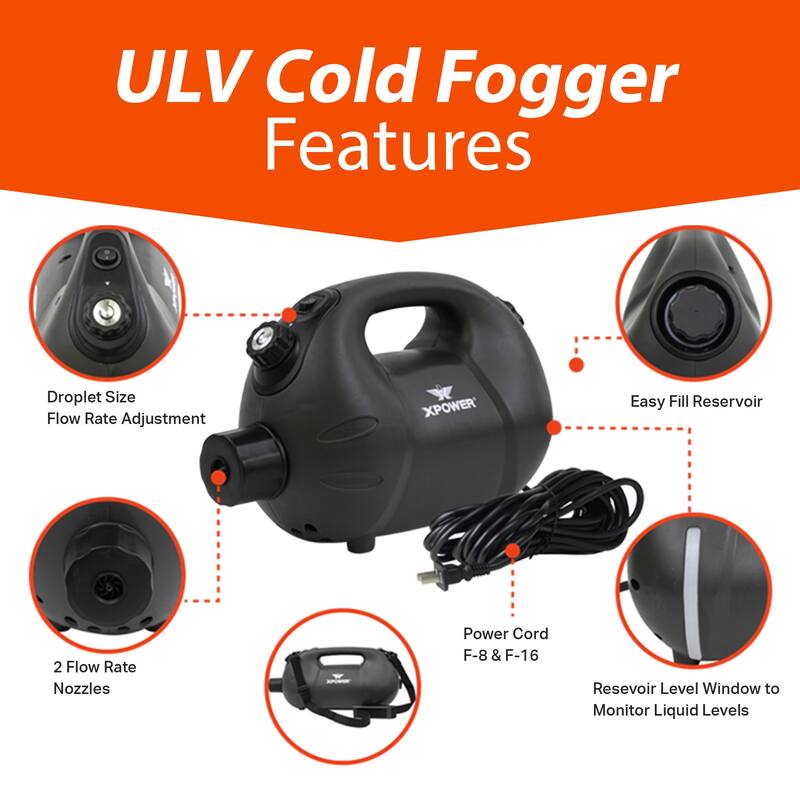 XPOWER Rechargable ULV 280w Cold Fogger Bed Bath & Beyond 36718123