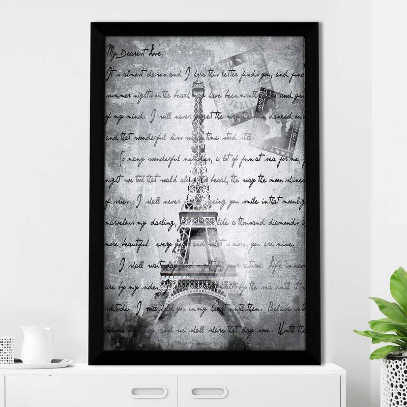 "Vintage Paris 2 in Grey" by Jodi Print on Acrylic