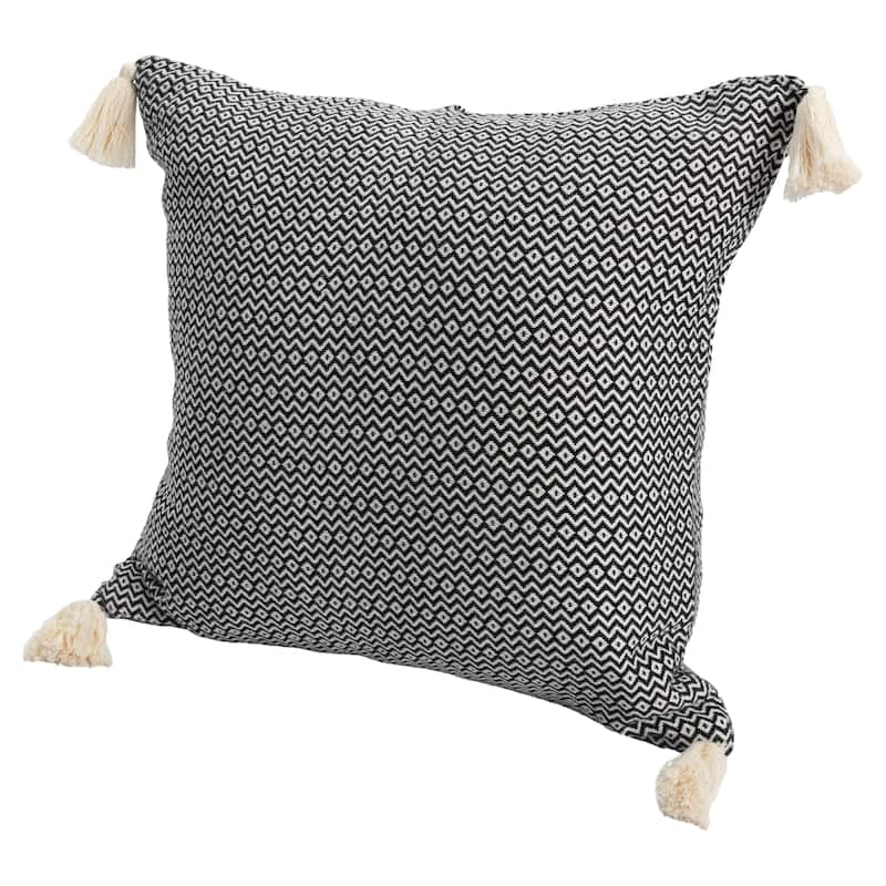 Sevita Casual Chevron Turkish Cotton Throw Pillow
