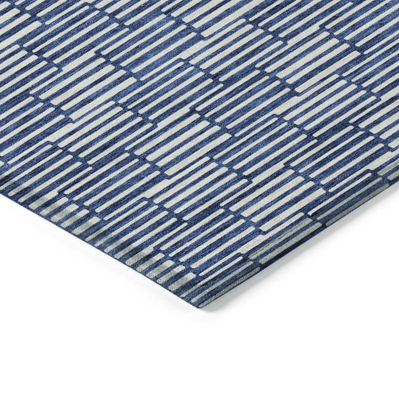HomeRoots Geometric Transitional Rectangle Outdoor Rug