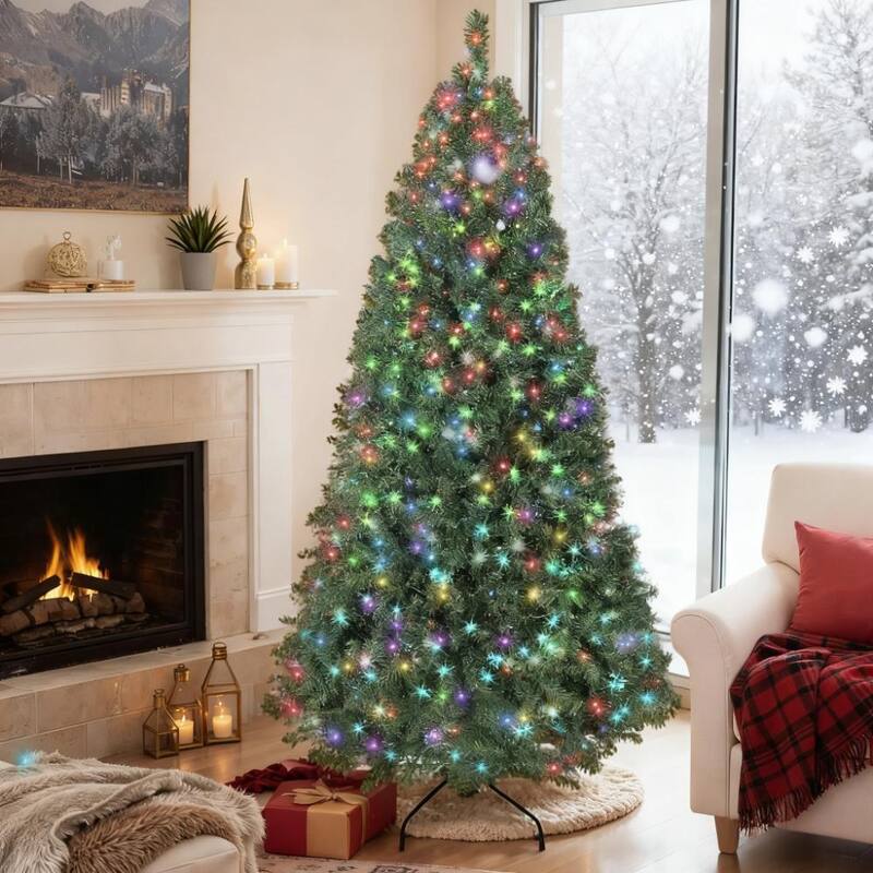 Pre-Lit Christmas Tree - Festive Holiday Decor - Green