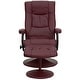 preview thumbnail 10 of 58, Contemporary Faux Leather Multi-position Recliner and Ottoman