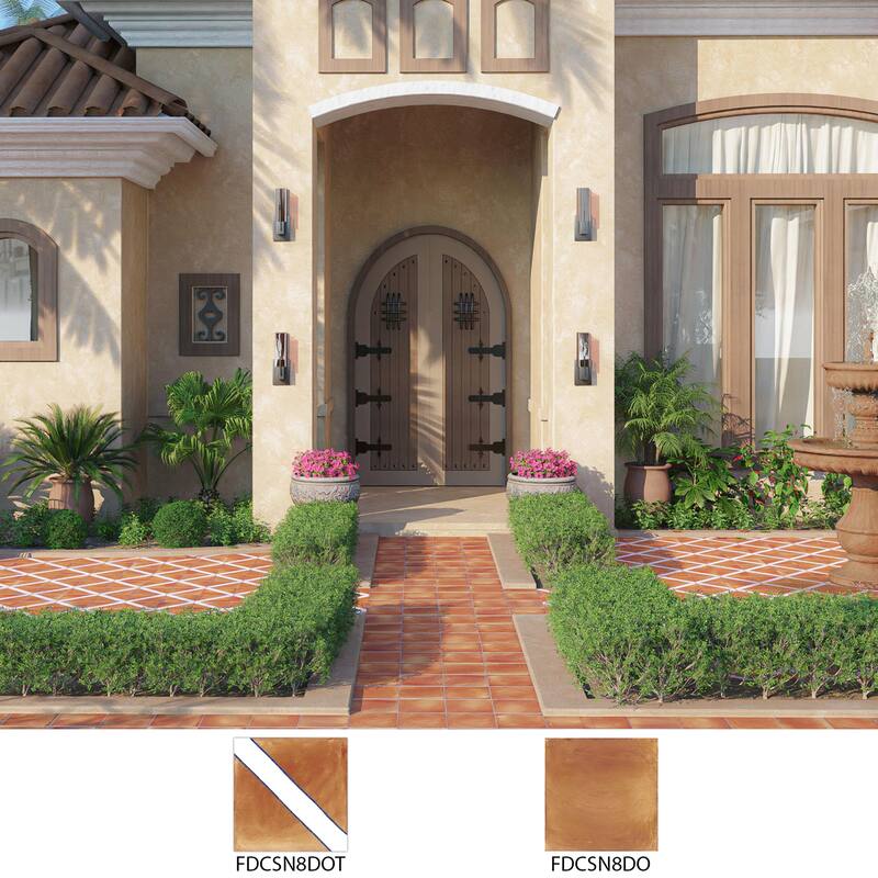 Merola Tile Sentier des Ocres 7-7/8" x 7-7/8" Porcelain Floor and Wall Tile