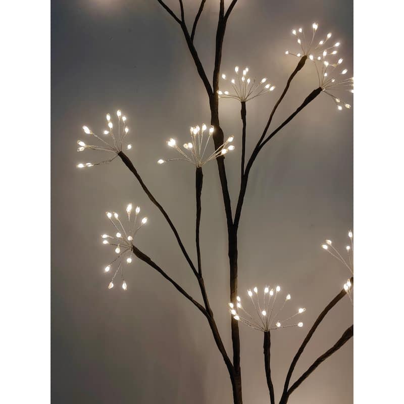 LED Lighted Artificial Floral Christmas Wall Branch - 5.75'
