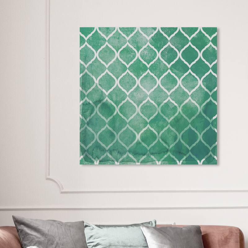 Wynwood Studio Canvas Abstract TINTAS Green and Traditional Wall Art Canvas Print - 40 x 40